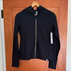 RHONE Ripple Full Zip Hoodie Black sz M